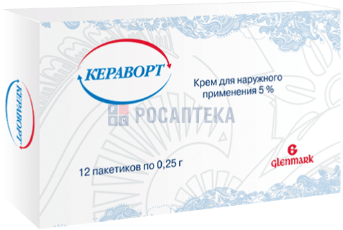 КЕРАВОРТ 5% 250МГ N12 ПАК КРЕМ Гленмарк Фармасьютикалз Лтд купить по ...