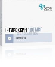 L-ТИРОКСИН 100 МКГ N50 ТАБЛ Озон ООО